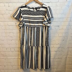 Black and White Striped Dress